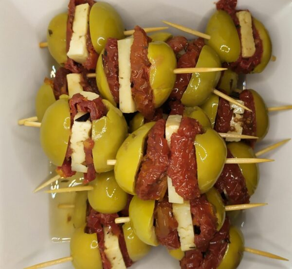 Pincho de aceituna con Queso