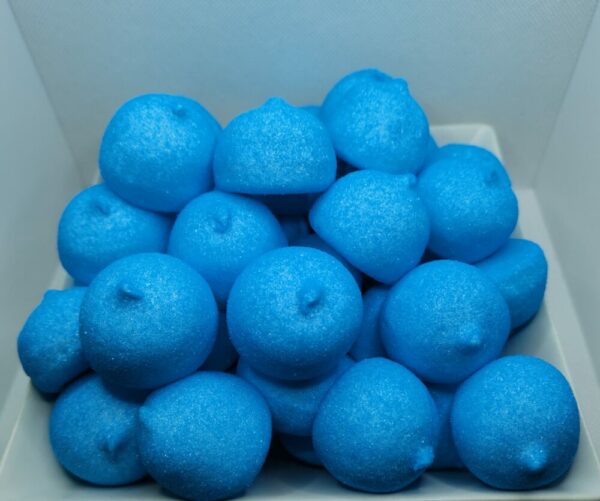 Bolas azules espumas dulces 10 unidades