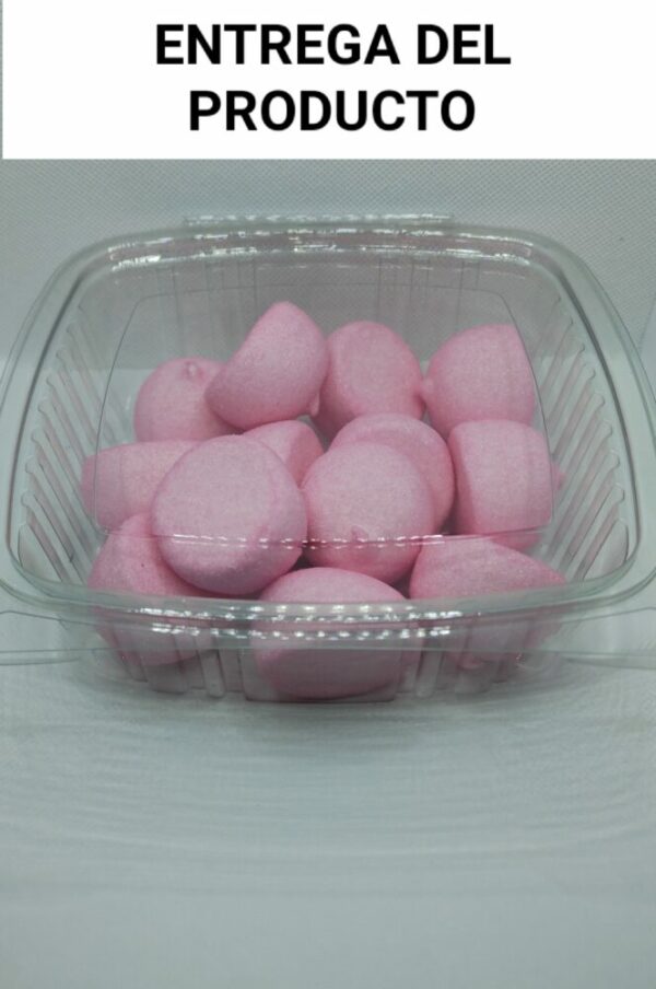 Bolas rosas espumas dulces 10 unidades