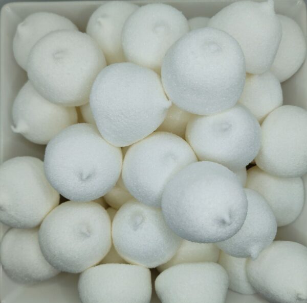 Bolas blancas espumas dulces 10 unidades