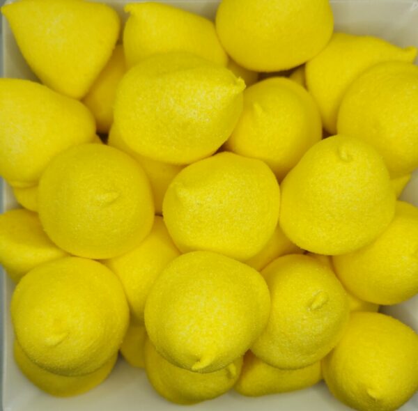 Bolas amarillas espumas dulces 10 unidades