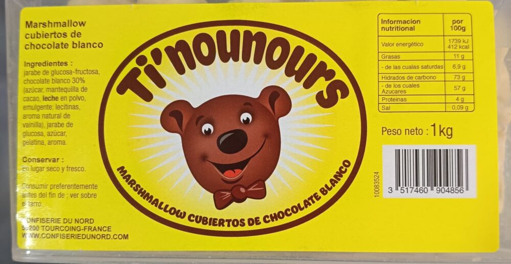 OSITOS CHOCOLATE BLANCO AGRUCONF 10 UNIDADES - Imagen 5