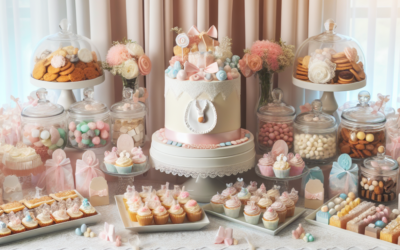 Cómo crear una mesa de chuches para un bautizo