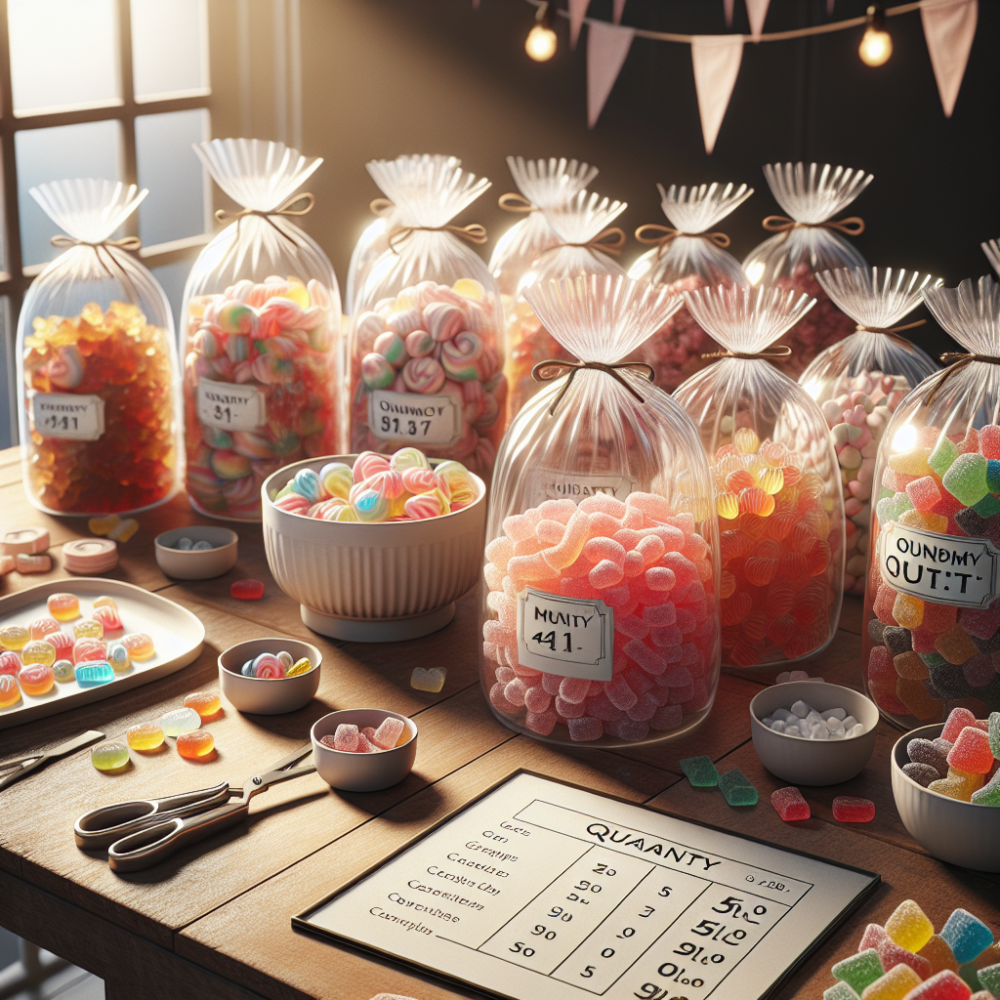 Guia de cantidades: cuantas gominolas y chuches necesitas para 50, 100 y 200 invitados