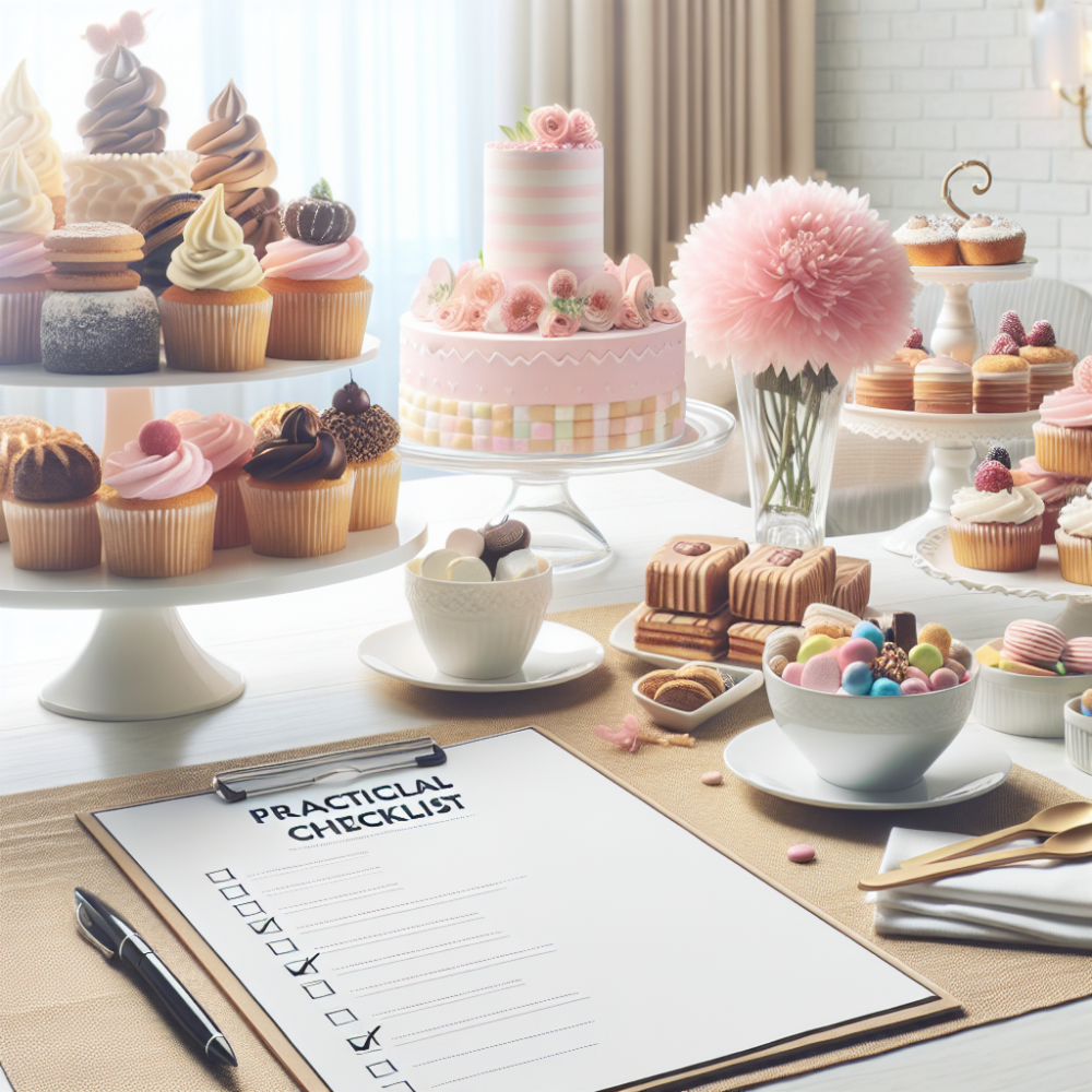 Checklist practico para montar una mesa dulce (plantilla imprimible)