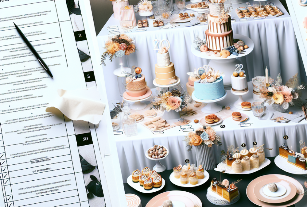 Mesa dulce temática para 20 personas: montaje paso a paso y checklist