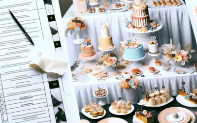 Mesa dulce temática para 20 personas: montaje paso a paso y checklist