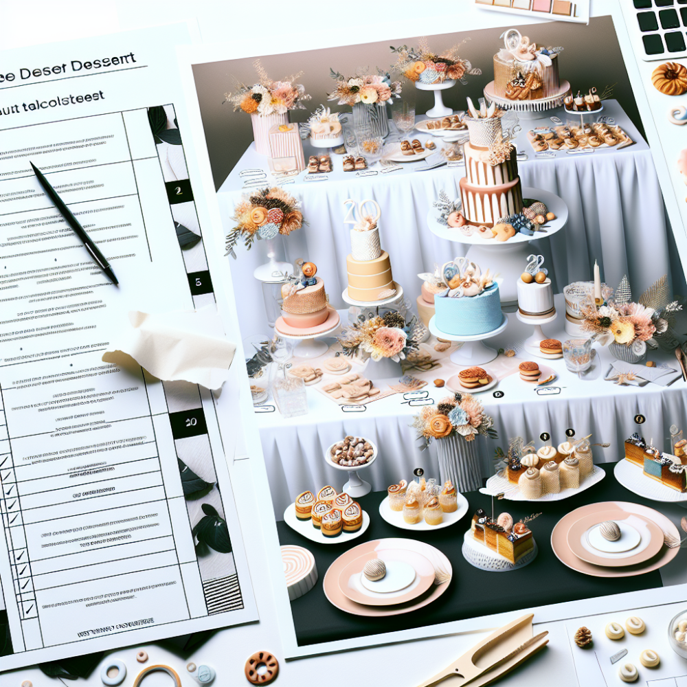 Mesa dulce tematica para 20 personas: montaje paso a paso y checklist Mesa dulce tematica para 20 personas: montaje paso a paso y checklist