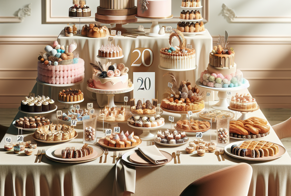 Planificación paso a paso de una mesa dulce para 20 invitados sin estrés