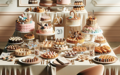 Planificación paso a paso de una mesa dulce para 20 invitados sin estrés