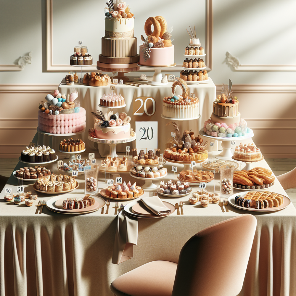 Planificacion paso a paso de una mesa dulce para 20 invitados sin estres