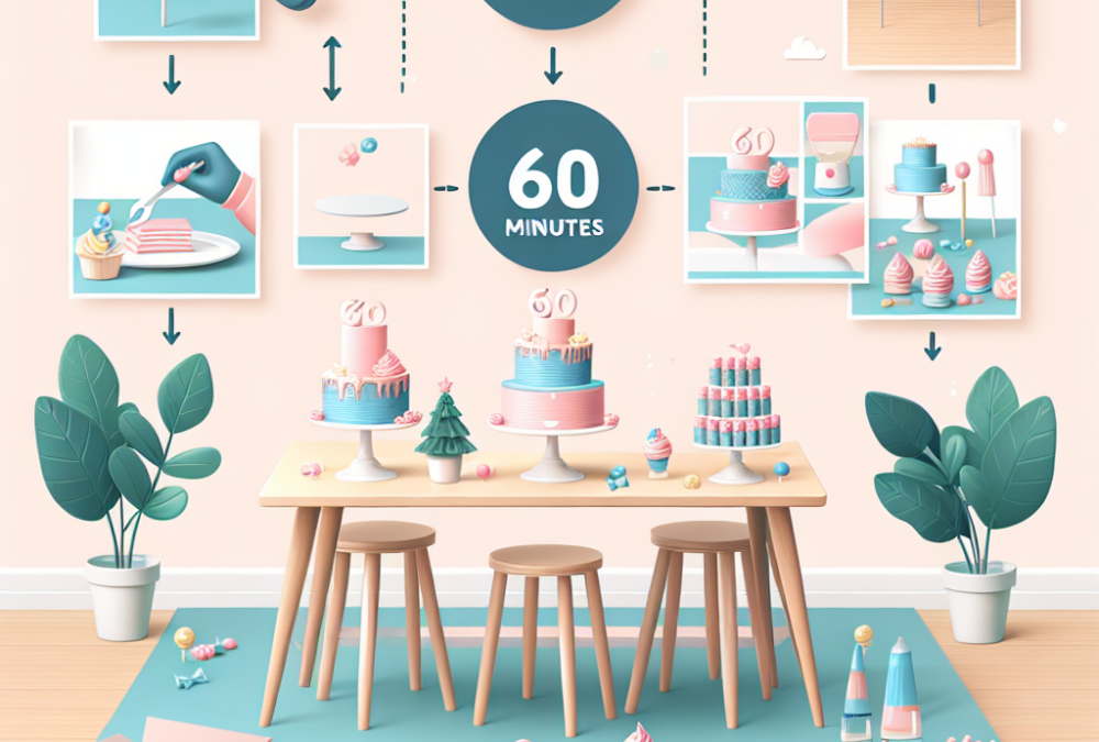 Montaje paso a paso de una mesa dulce infantil en 60 minutos