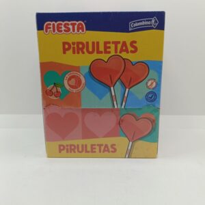PIRULETA CORAZON FIESTA CAJA 20 UNIDADES